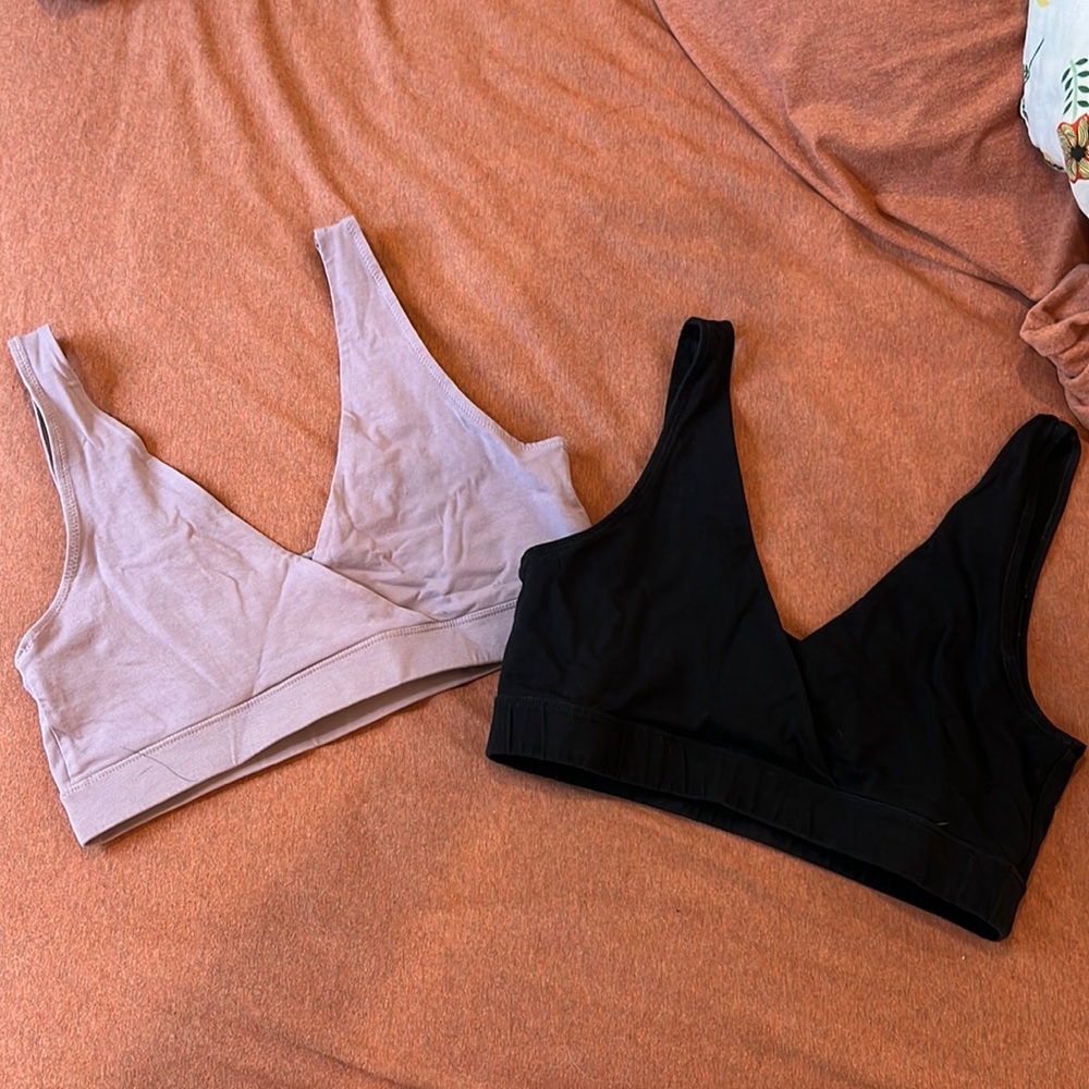 Set of 2 Pact organic cotton bras